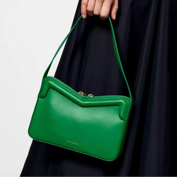 Mansur Gavriel Handbags - mansur Gavriel Green M baguette hobo nwot